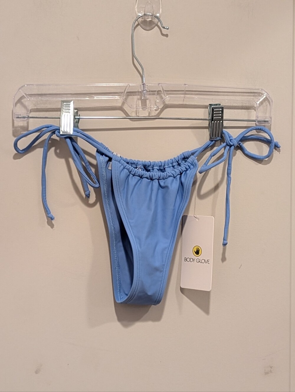 Body Glove Light Blue Periwinkle Side Tie Bikini Bottom XS